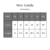 Size Chart in inches